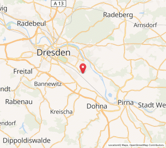 Map of Leuben, Saxony