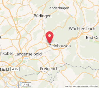 Map of Lieblos, Hesse