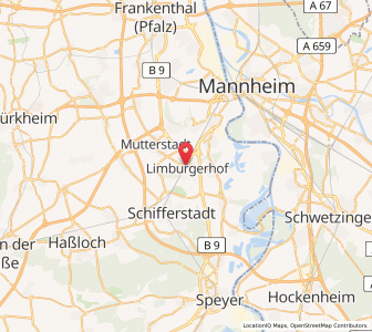 Map of Limburgerhof, Rheinland-Pfalz