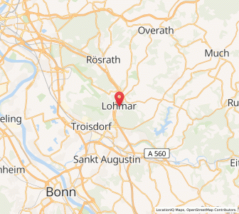 Map of Lohmar, North Rhine-Westphalia