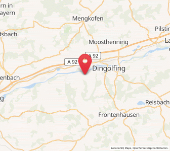Map of Loiching, Bavaria