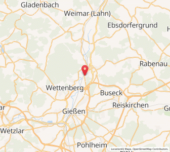 Map of Lollar, Hesse