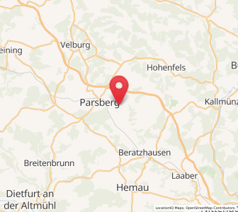 Map of Lupburg, Bavaria