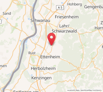 Map of Mahlberg, Baden-Wurttemberg