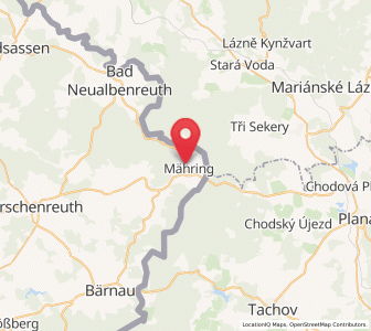 Map of Mähring, Bavaria