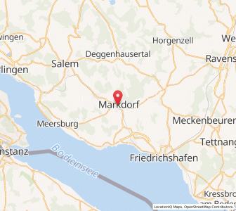 Map of Markdorf, Baden-Wurttemberg