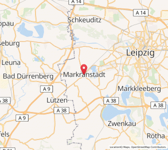 Map of Markranstädt, Saxony