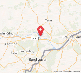 Map of Marktl, Bavaria