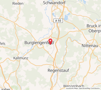 Map of Maxhütte-Haidhof, Bavaria