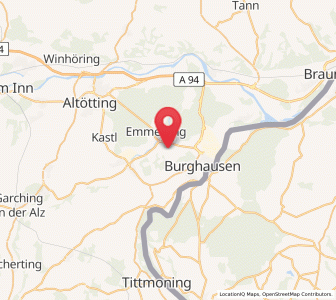 Map of Mehring, Bavaria