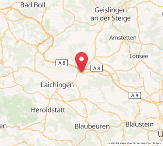 Map of Merklingen, Baden-Wurttemberg