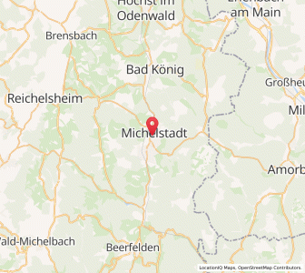 Map of Michelstadt, Hesse