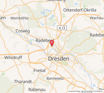 Map of Mickten, Saxony