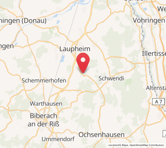 Map of Mietingen, Baden-Wurttemberg