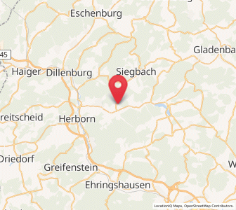 Map of Mittenaar, Hesse
