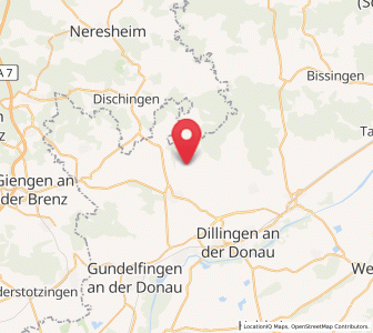 Map of Mödingen, Bavaria
