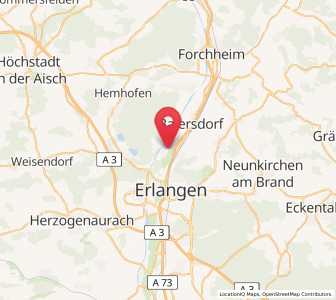 Map of Möhrendorf, Bavaria