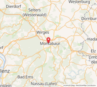 Map of Montabaur, Rheinland-Pfalz