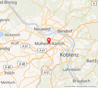 Map of Mülheim-Kärlich, Rheinland-Pfalz