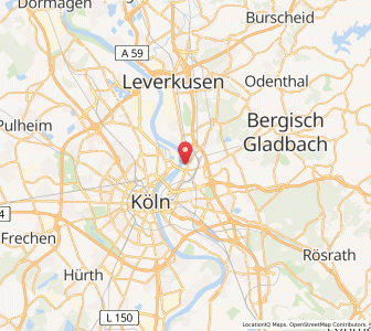 Map of Mülheim, North Rhine-Westphalia