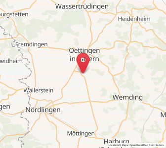 Map of Munningen, Bavaria