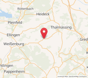 Map of Nennslingen, Bavaria