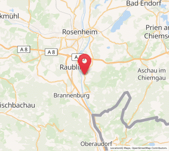 Map of Neubeuern, Bavaria