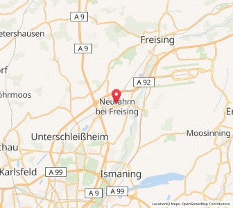 Map of Neufahrn bei Freising, Bavaria