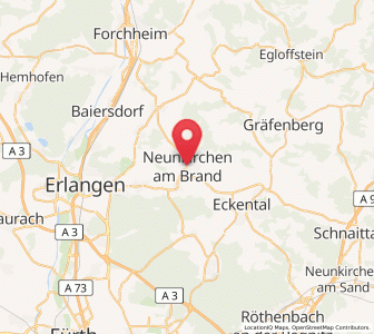 Map of Neunkirchen am Brand, Bavaria