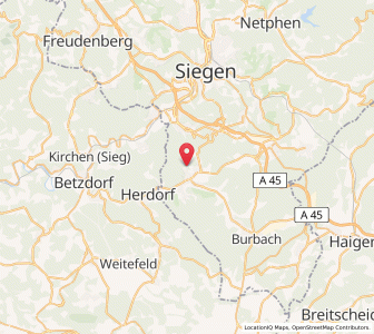 Map of Neunkirchen, North Rhine-Westphalia