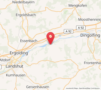 Map of Niederaichbach, Bavaria