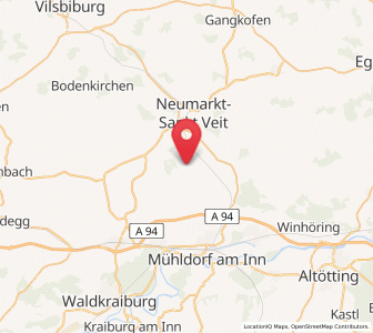 Map of Niederbergkirchen, Bavaria