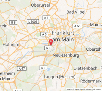 Map of Niederrad, Hesse