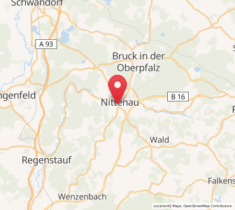 Map of Nittenau, Bavaria