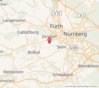 Map of Oberasbach, Bavaria