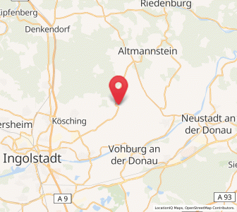 Map of Oberdolling, Bavaria