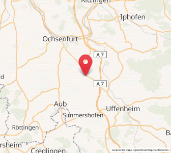 Map of Oberickelsheim, Bavaria