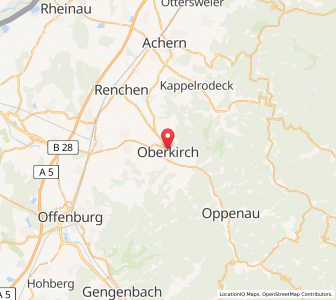 Map of Oberkirch, Baden-Wurttemberg