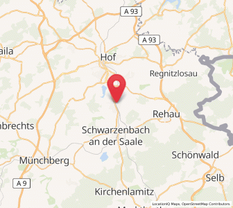Map of Oberkotzau, Bavaria