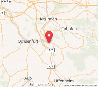 Map of Obernbreit, Bavaria