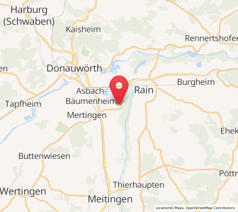 Map of Oberndorf, Bavaria