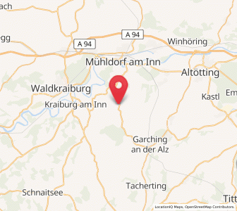 Map of Oberneukirchen, Bavaria