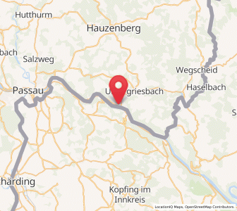 Map of Obernzell, Bavaria