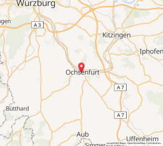 Map of Ochsenfurt, Bavaria