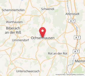 Map of Ochsenhausen, Baden-Wurttemberg