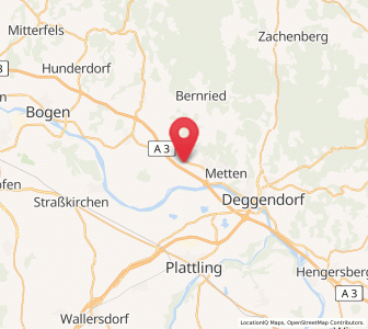 Map of Offenberg, Bavaria