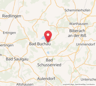 Map of Oggelshausen, Baden-Wurttemberg
