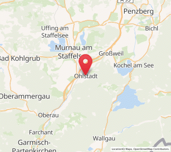 Map of Ohlstadt, Bavaria