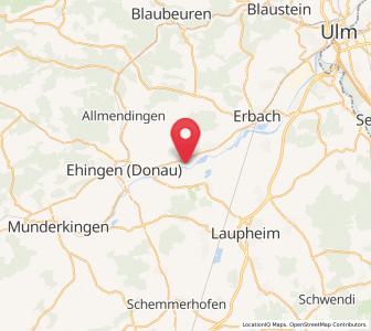 Map of Öpfingen, Baden-Wurttemberg