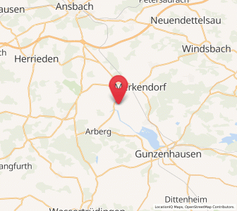 Map of Ornbau, Bavaria